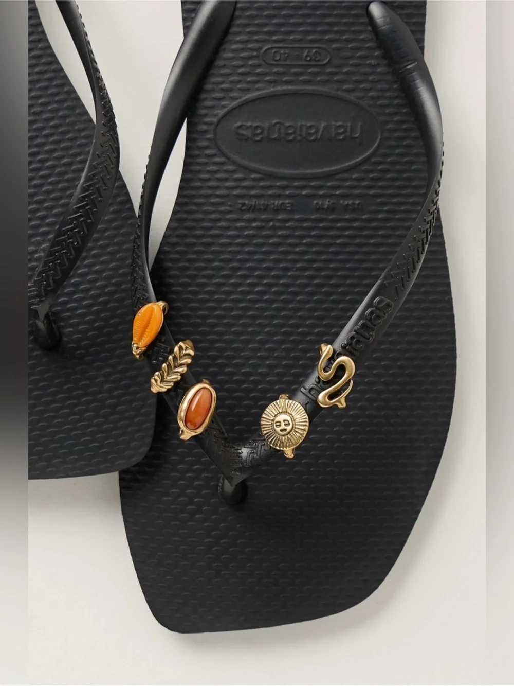 Free People Gold sandal charm set